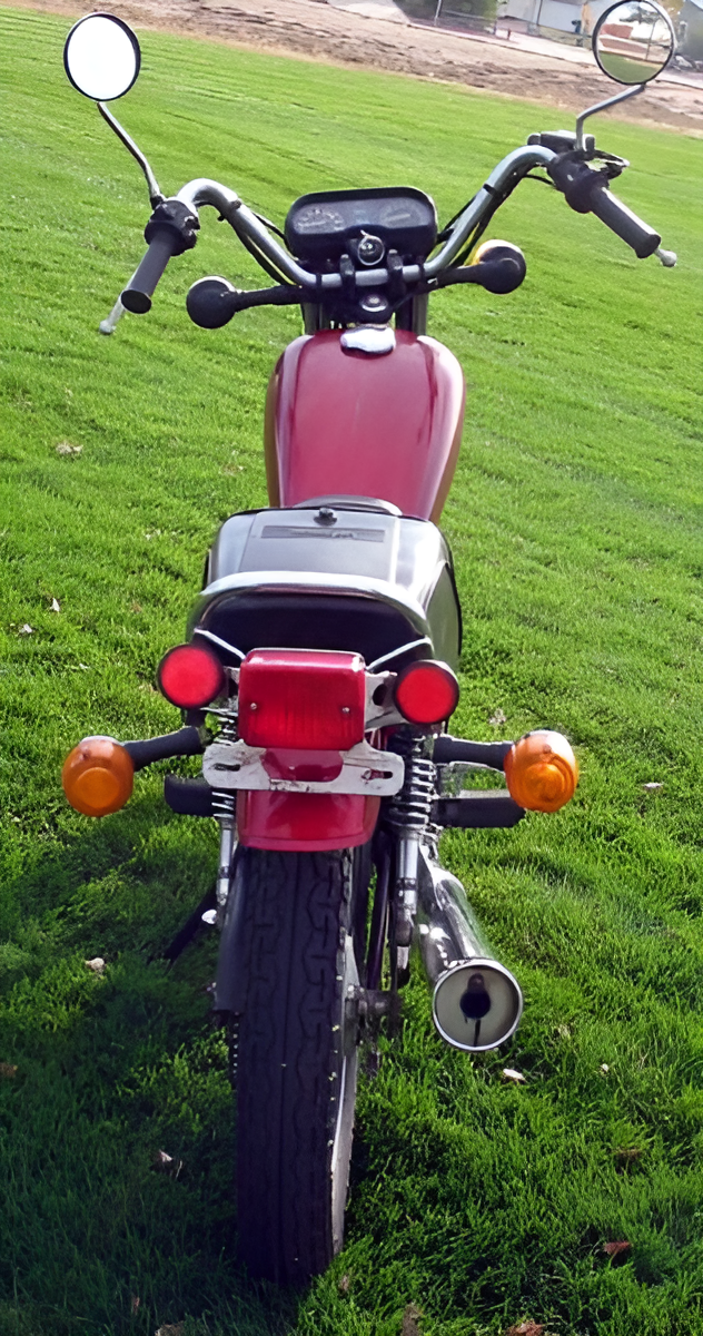 Yamaha R50 Rear The 1984 Yamaha RX50: A Rare Mini Cruiser's Legacy - Mopeds.com
